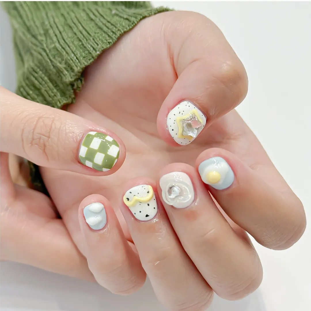 nail tay móng ngắn