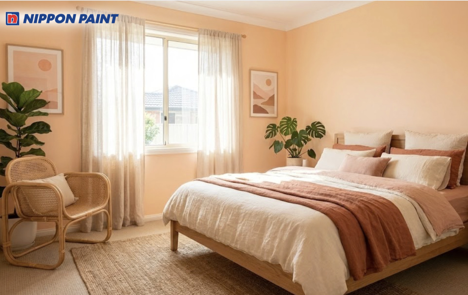 Màu cam nhẹ nhàng mang đến sự thân thiện, tươi mới mà không gây chói mắt