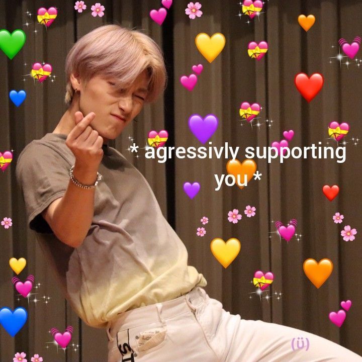 Meme thả tim cute