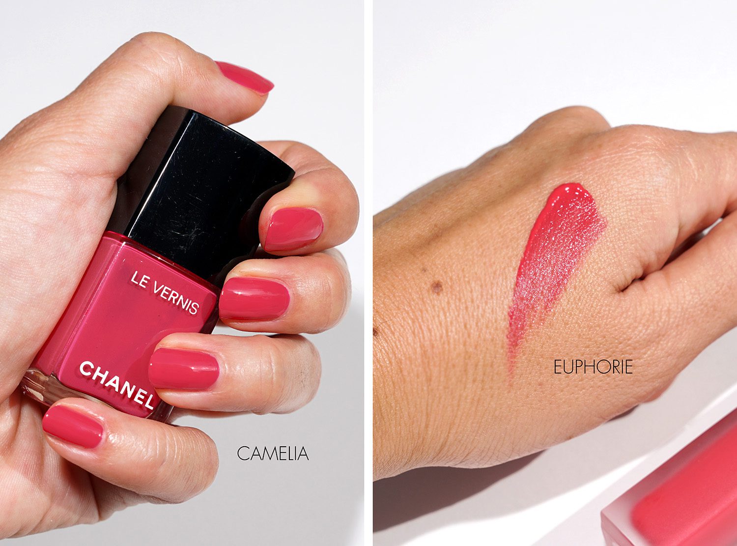 Chanel Le Vernis in Rouge Noir and Rouge Coco Flash Noir Moderne