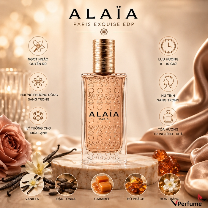 Alaïa Paris Exquise EDP - ngọt ngào và quyến rũ cho mùa lạnh