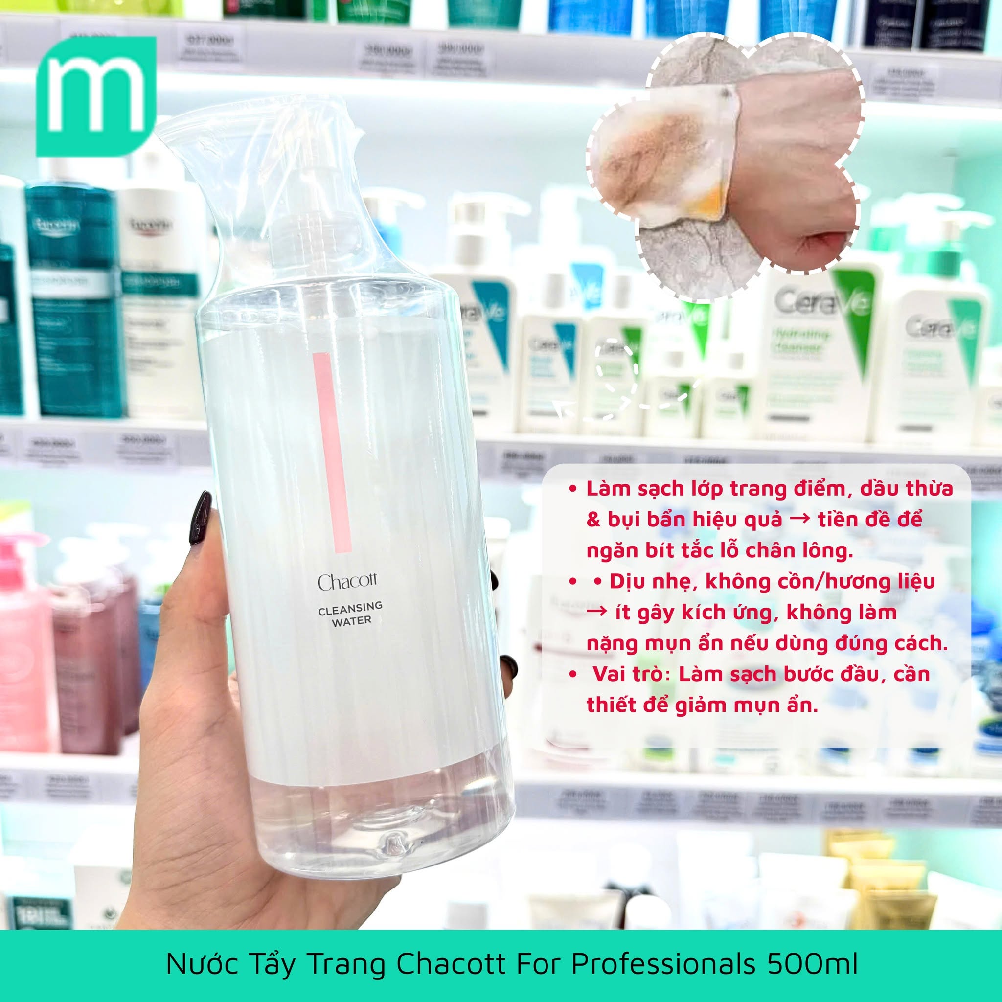Nước Tẩy Trang Chacott For Professionals 500ml