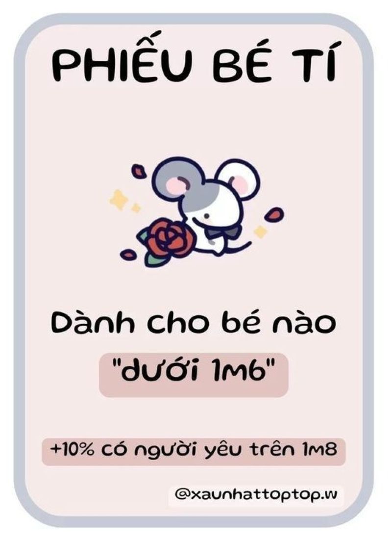 Phiếu Bé Ngoan Meme tall