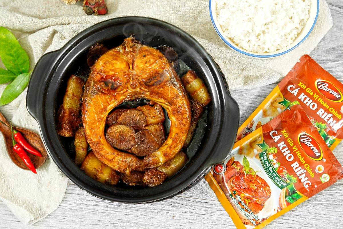 Xốt Gia Vị Hoàn Chỉnh Barona - Cá Kho Riềng
