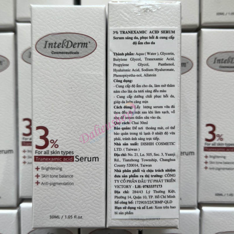 Serum IntelDerm Tranexamic Acid 3% – 30ml [Chính Hãng]