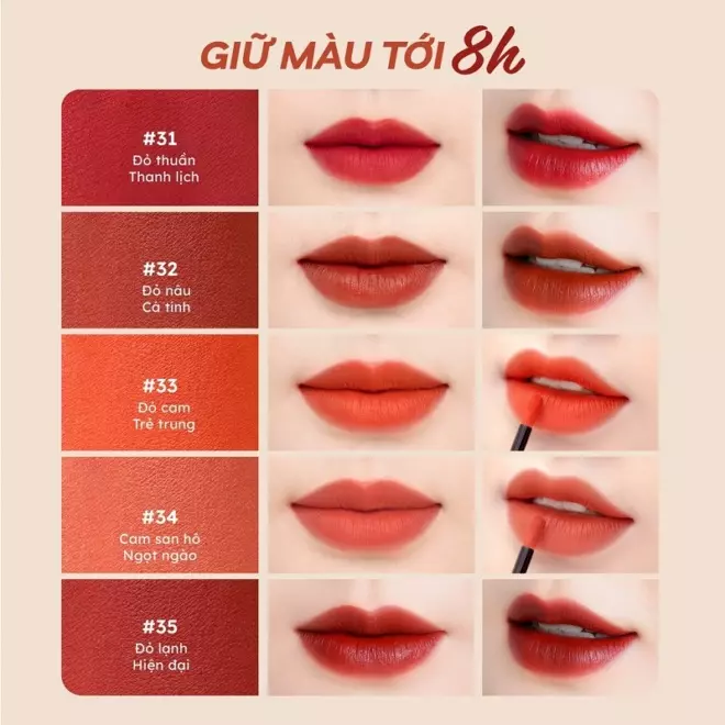 Top 10 Son lì lâu trôi, chính hãng, chưa bao giờ hết HOT hiện nay