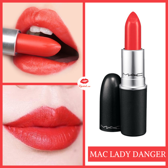 Son MAC Lady Danger 607 Màu Đỏ Cam – Matte