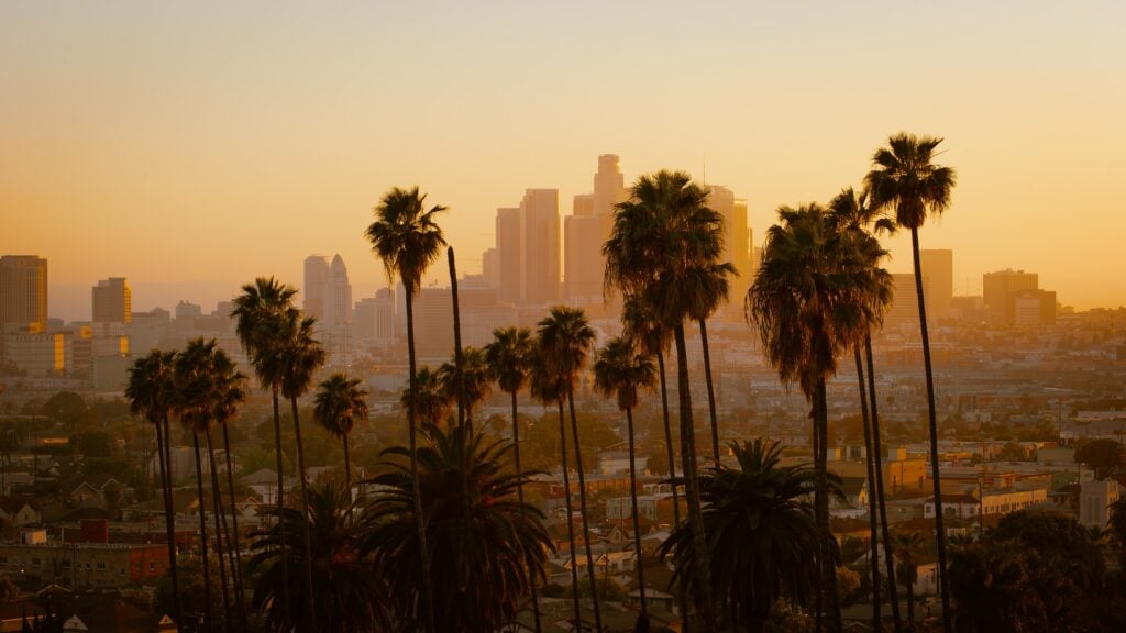 los angeles sonnenuntergang