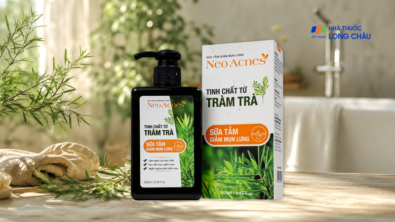 Sữa tắm Neo Acness giảm mụn lưng tinh chất tràm trà (250ml)
