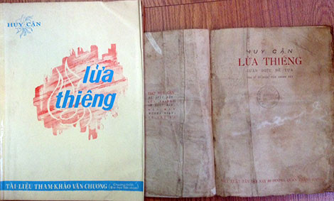 Tập thơ “Lửa thiêng” của nhà thơ Huy Cận.