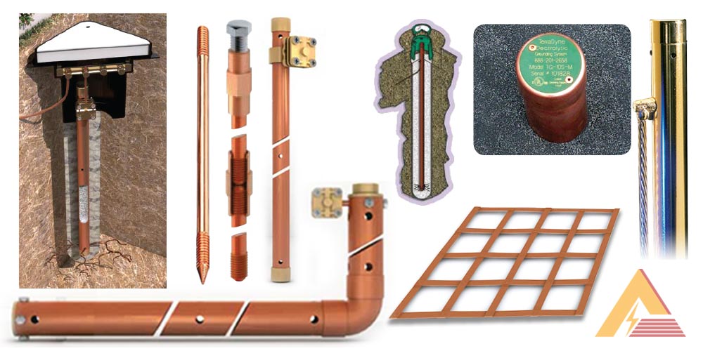 Điện cực tiếp đất - cọc tiếp địa - lưới tiếp địa