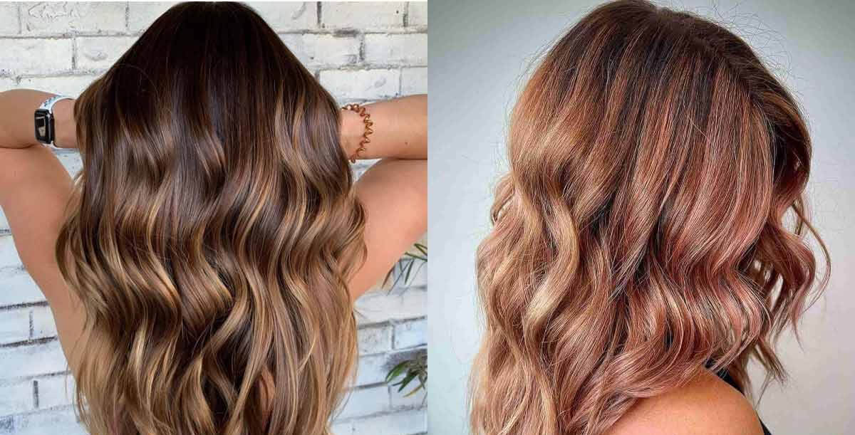 Nhuộm Balayage nâu đồng