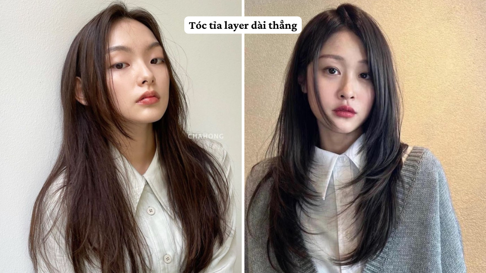 Tóc tỉa layer dài thẳng