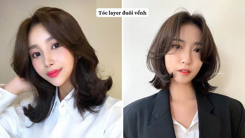 Tóc layer đuôi vểnh
