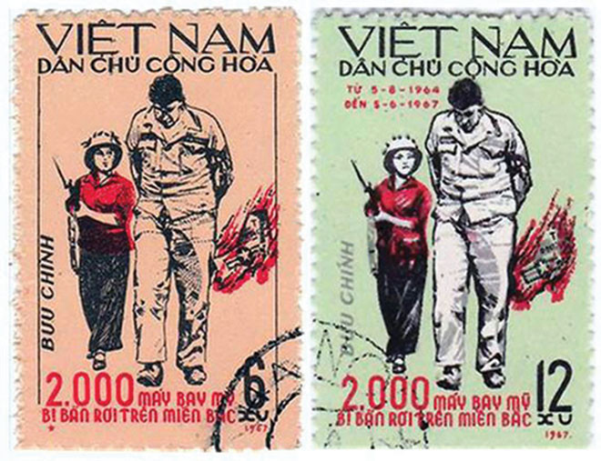 “O du kích nhỏ” được in thành tem, được gửi đi 167 quốc gia trên thế giới.