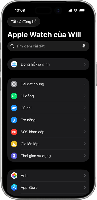 Thiết lập Apple Watch cho một th&agrave;nh vi&ecirc;n gia đ&igrave;nh